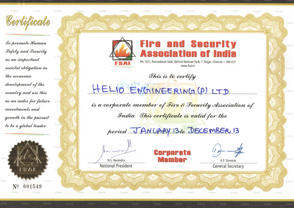 Helio Engineering  Fire protection system supply Projects